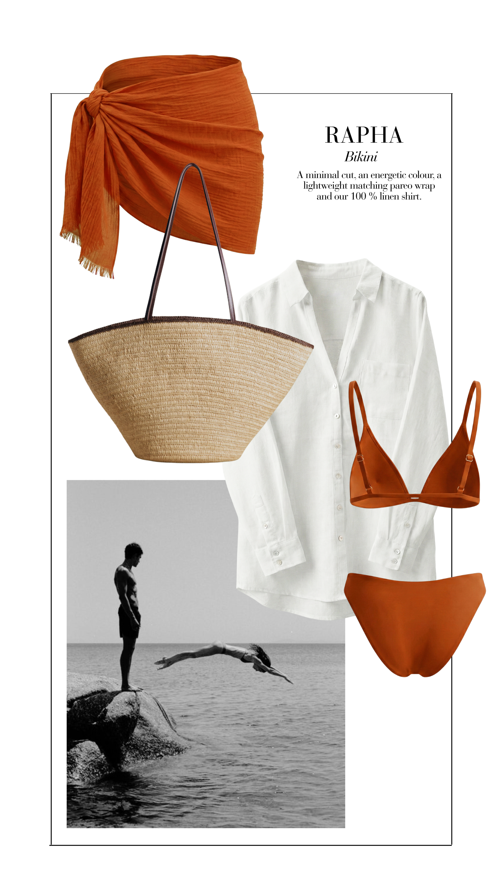 Rapha top - Burned orange