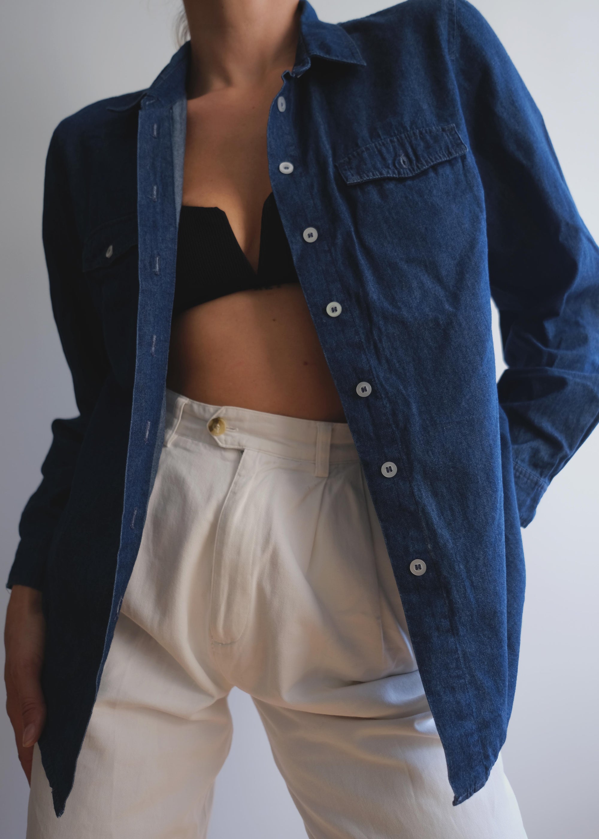 Vintage 100 % Cotton perfect denim shirt