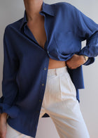 Vintage 100 % Silk Boss Shirt