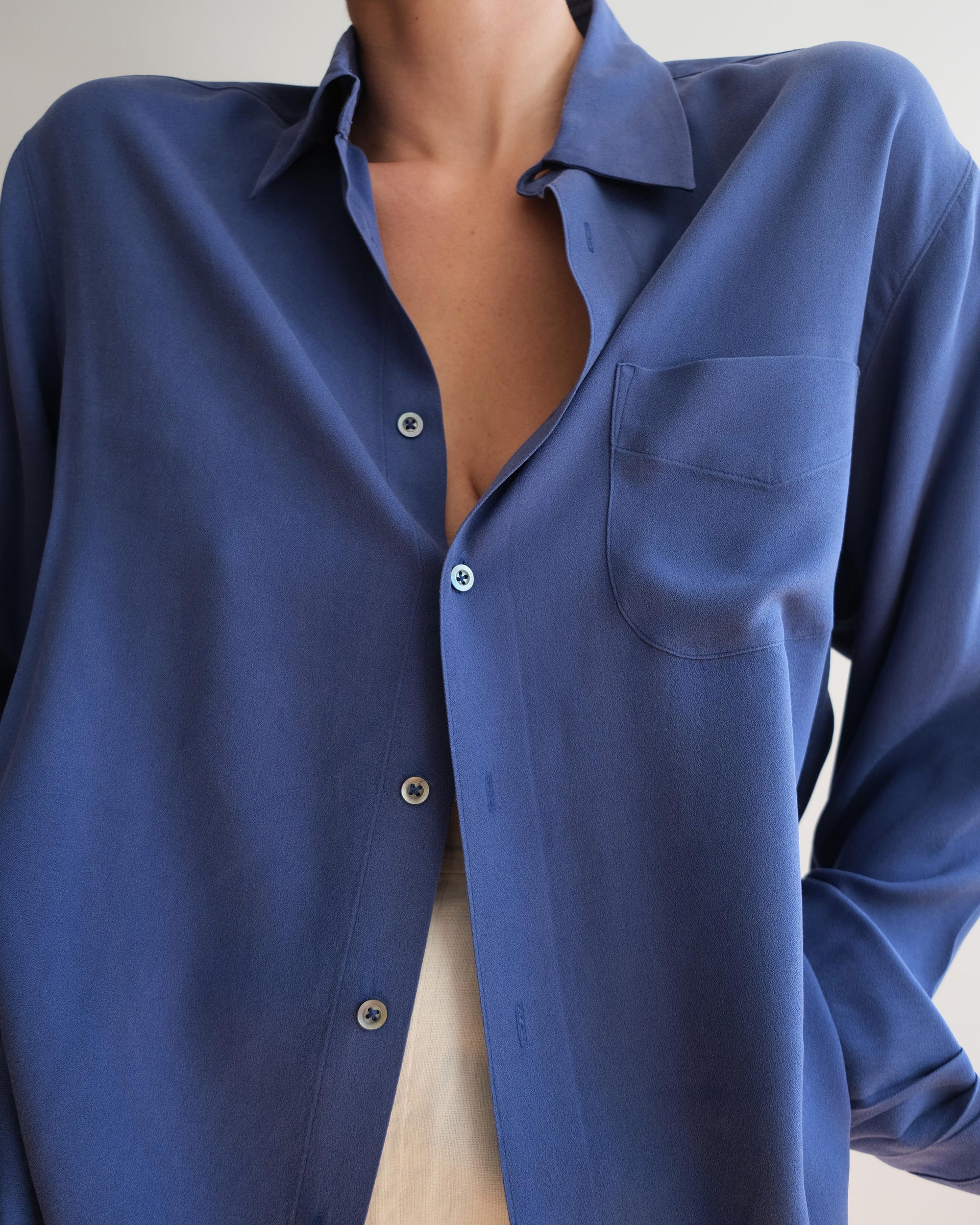 Vintage 100 % Silk Boss Shirt