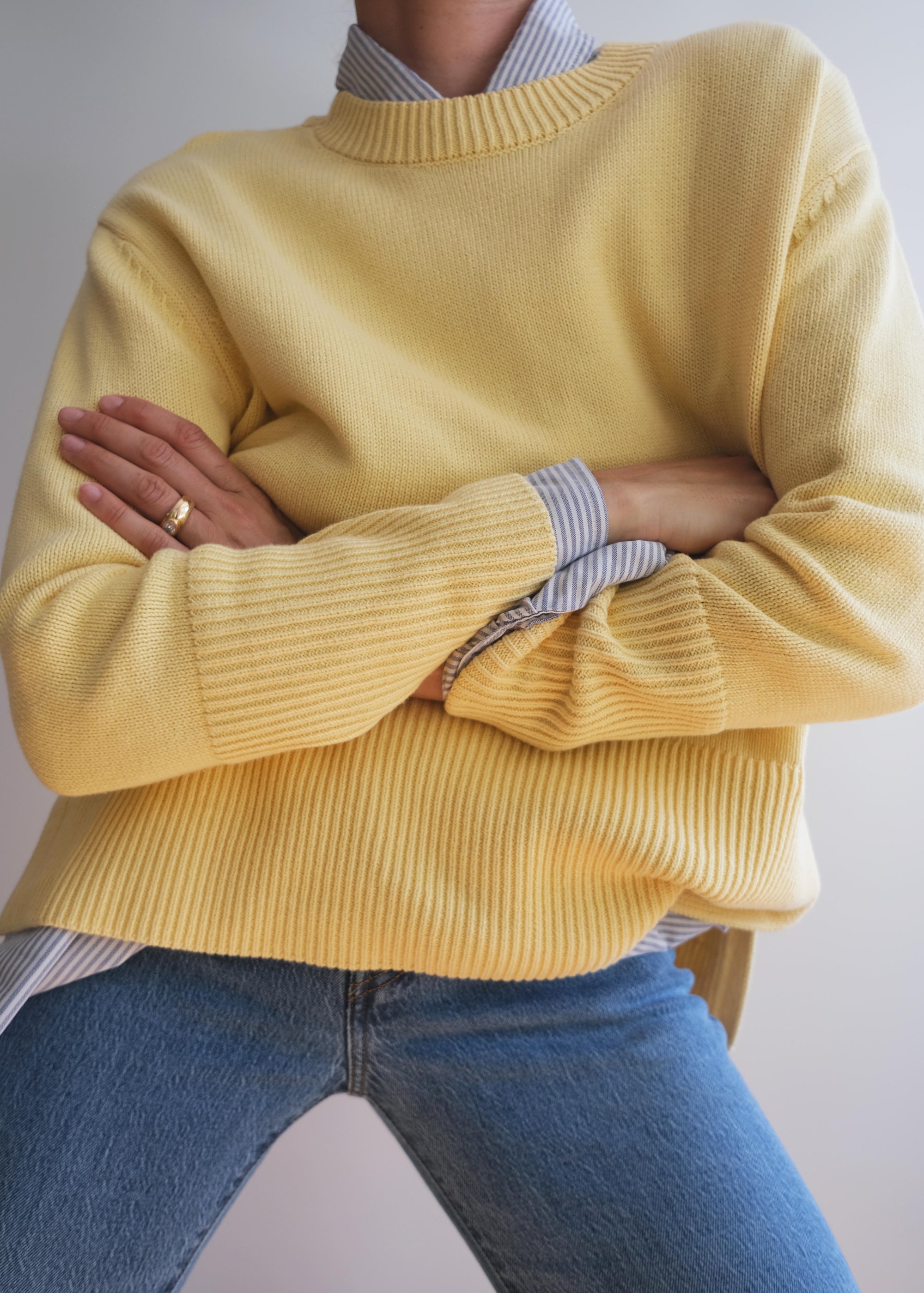 Classic 100 %  Newport beach cotton crewneck Sweater