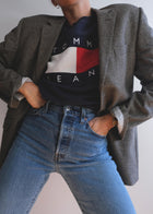 Vintage Tommy Hilfiger Flag Sweatshirt / The icon of the 90s.