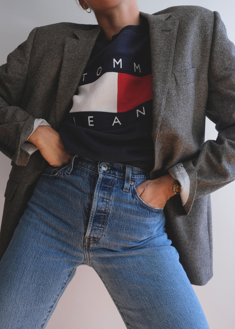 Vintage Tommy Hilfiger Flag Sweatshirt / The icon of the 90s.