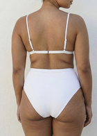 Haut de bikini triangle ajustable à franges