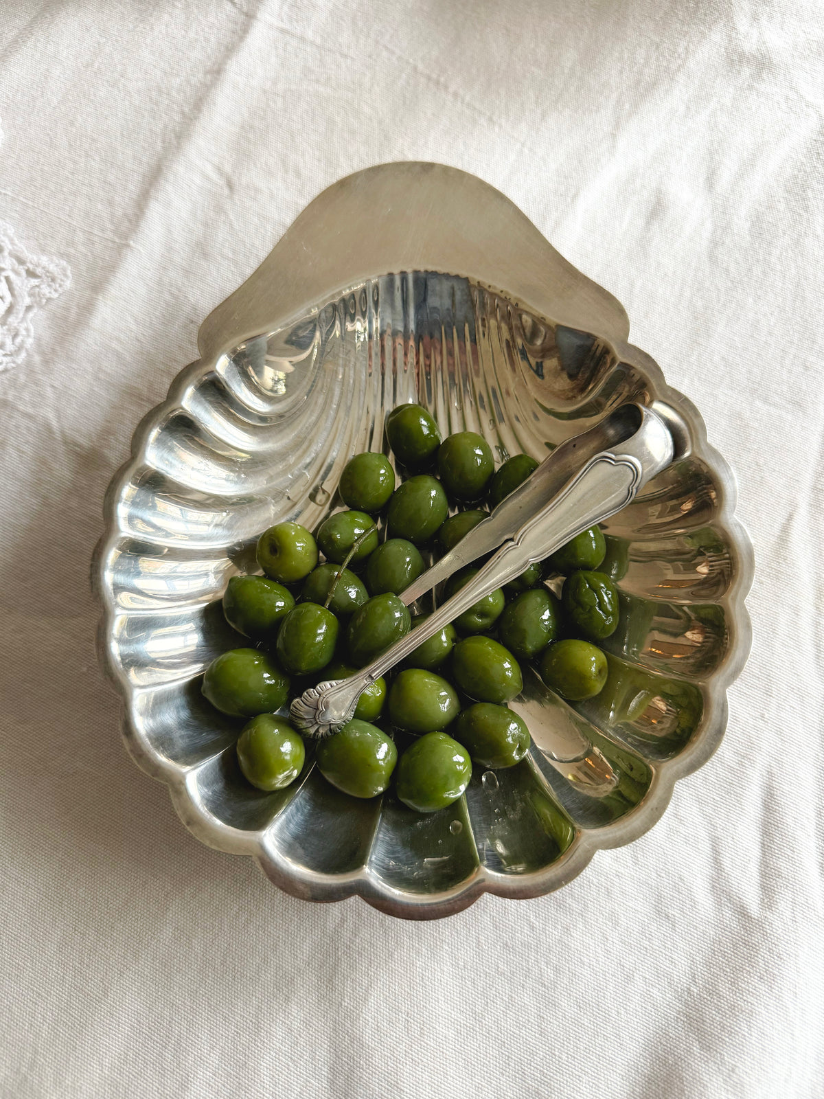Vintage Fleuron France Silver-Plated Scallop Dish