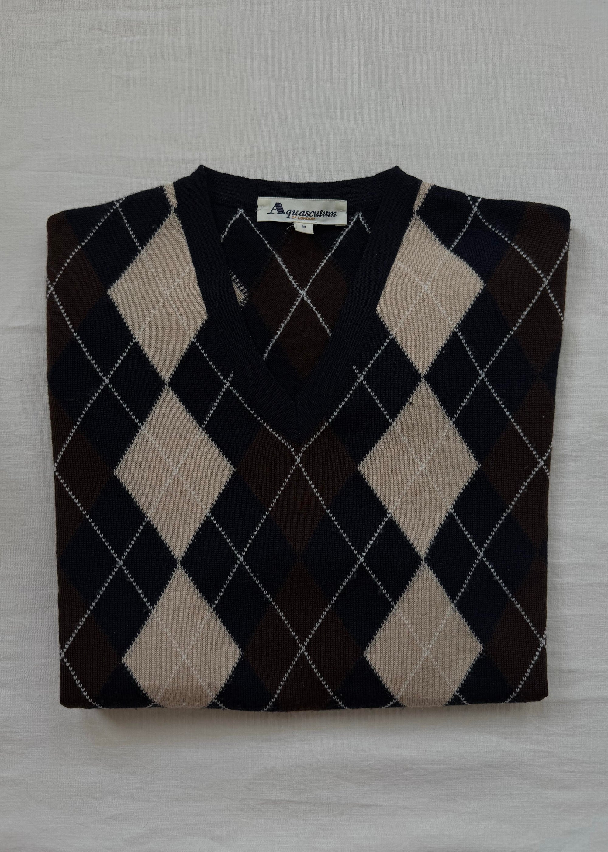 Aquascutum Country Club Argyle Merino Knit