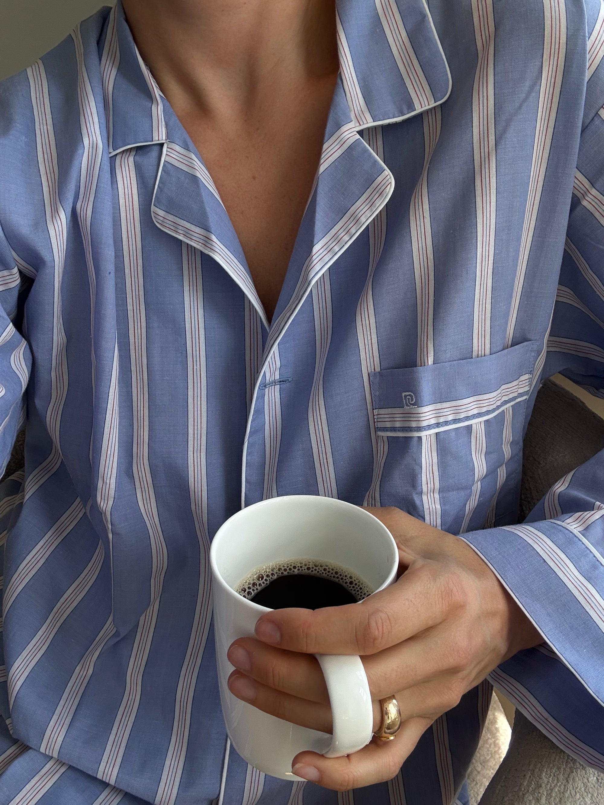 Vintage Pierre Cardin Striped Pajama Shirt