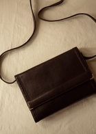 Leather Coffee hour bag, Summer classic