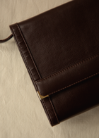 Leather Coffee hour bag, Summer classic