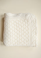 Heirloom Knit Baby Blanket — Ivory