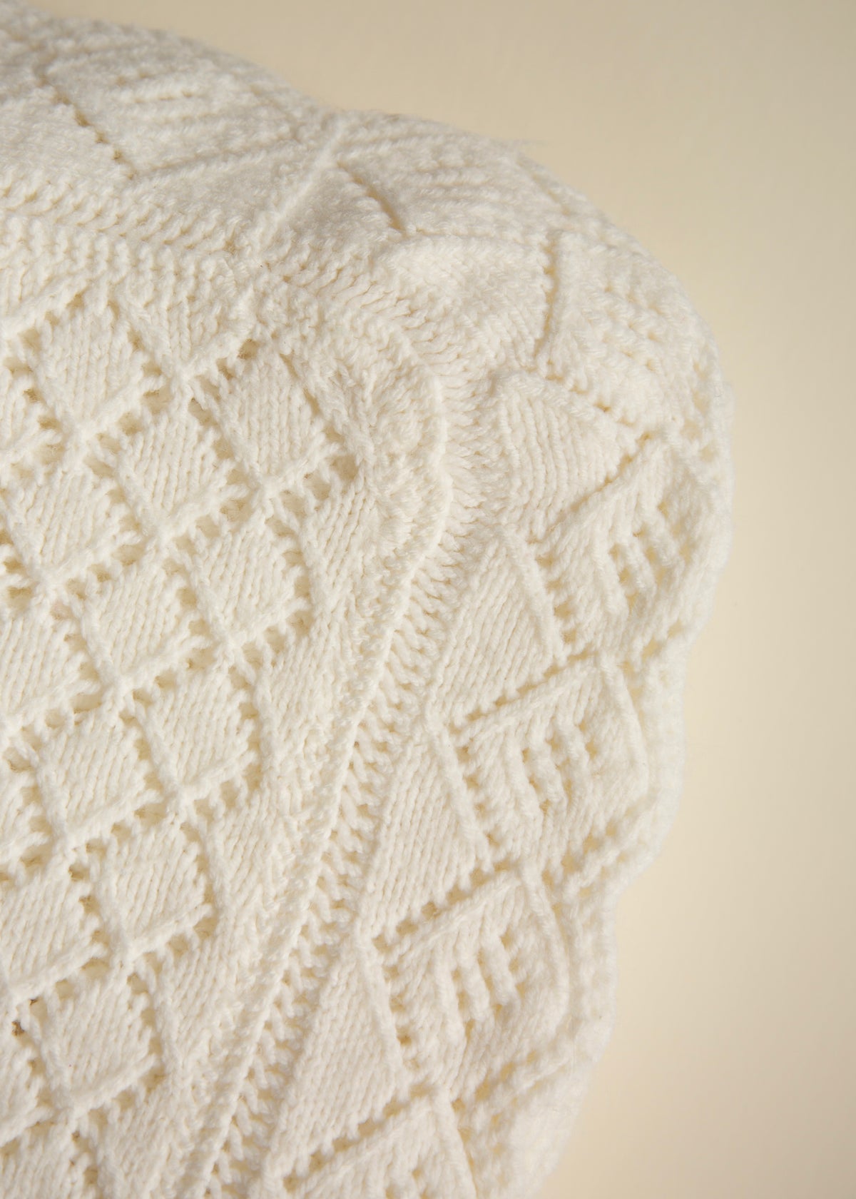 Heirloom Knit Baby Blanket — Ivory