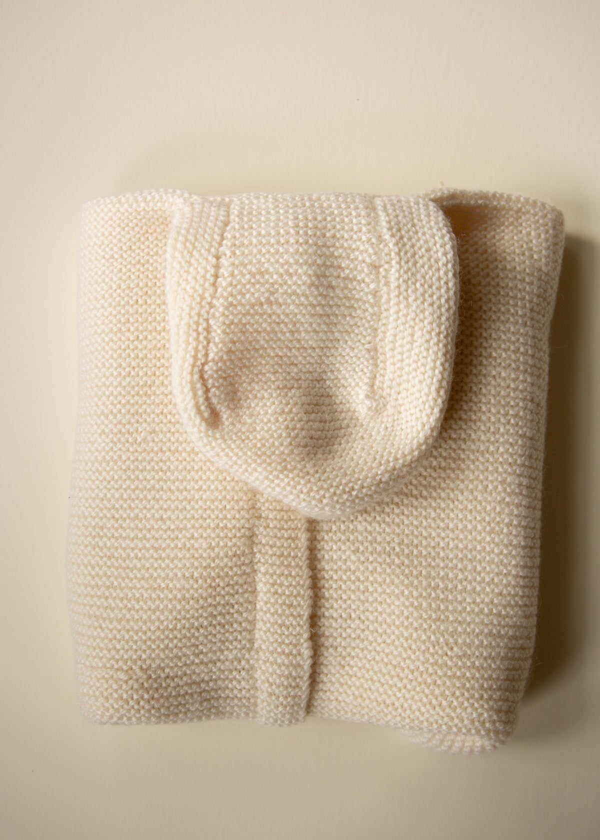 Vintage Hand-Knit Baby Bunting — 6–12 Months