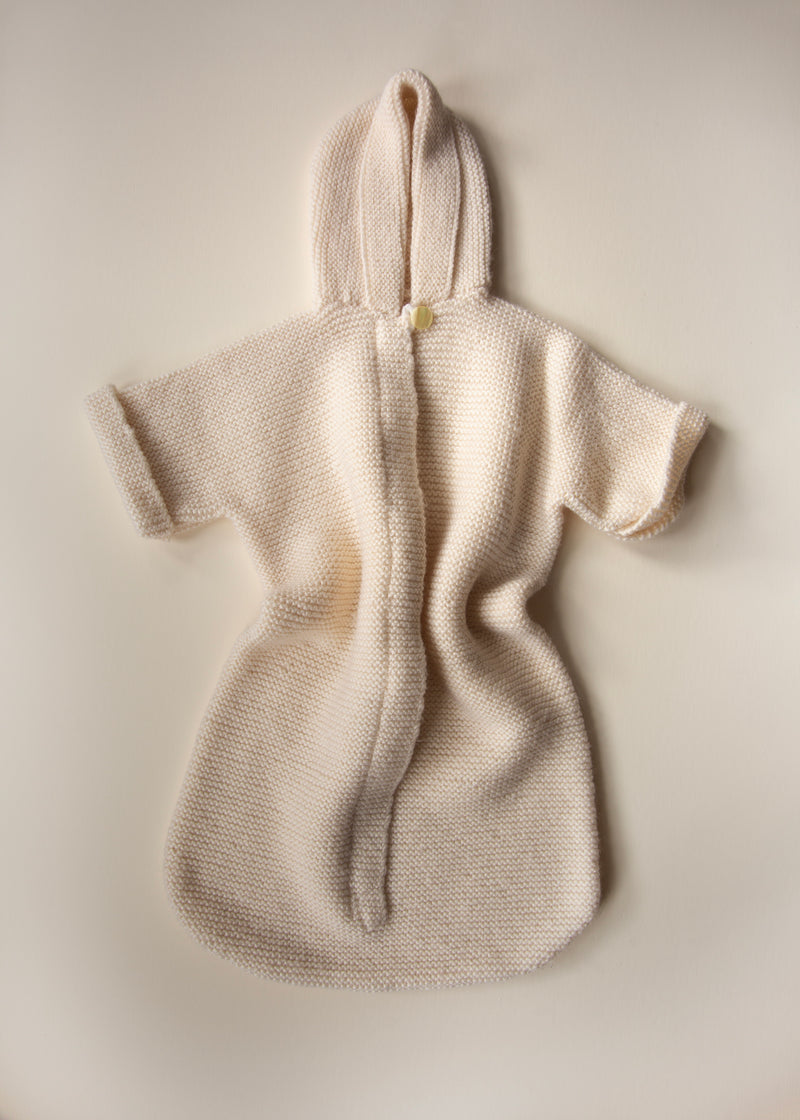 Vintage Hand-Knit Baby Bunting — 6–12 Months