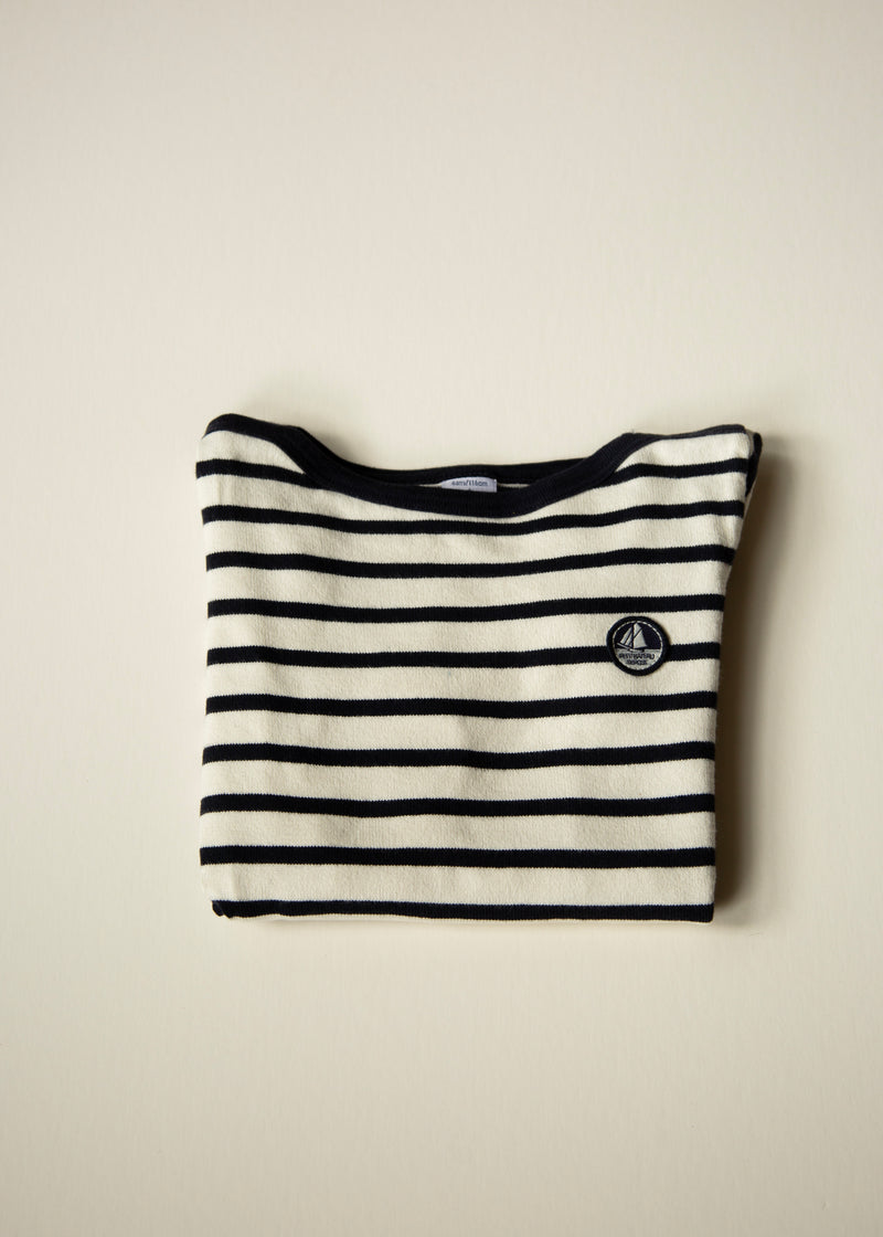 Petit Bateau Striped Long-Sleeve Marinière — 6 Years