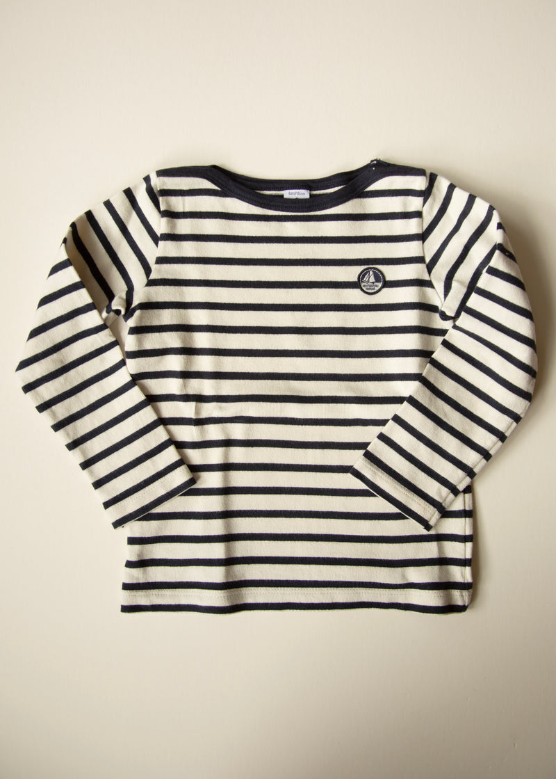 Petit Bateau Striped Long-Sleeve Marinière — 6 Years