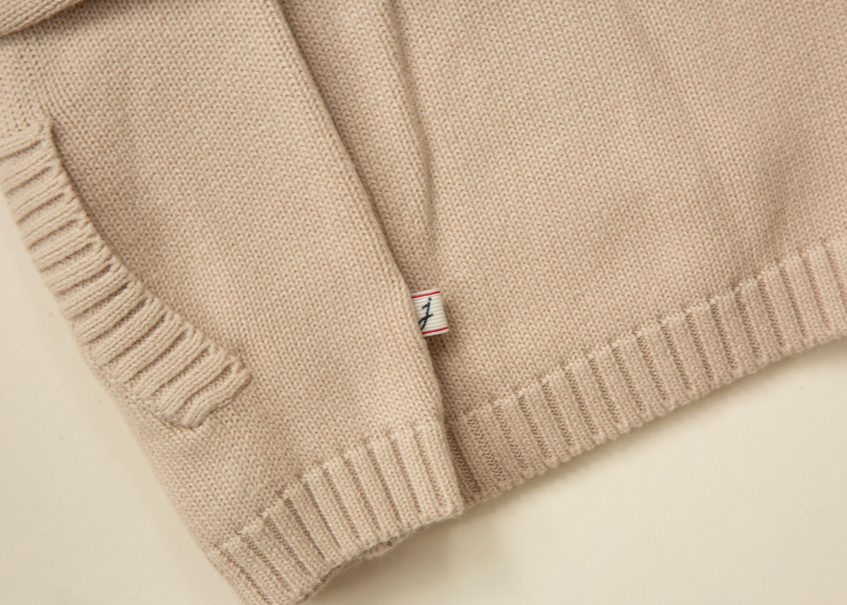 Jacadi Paris Beige Baby Cardigan — 6M