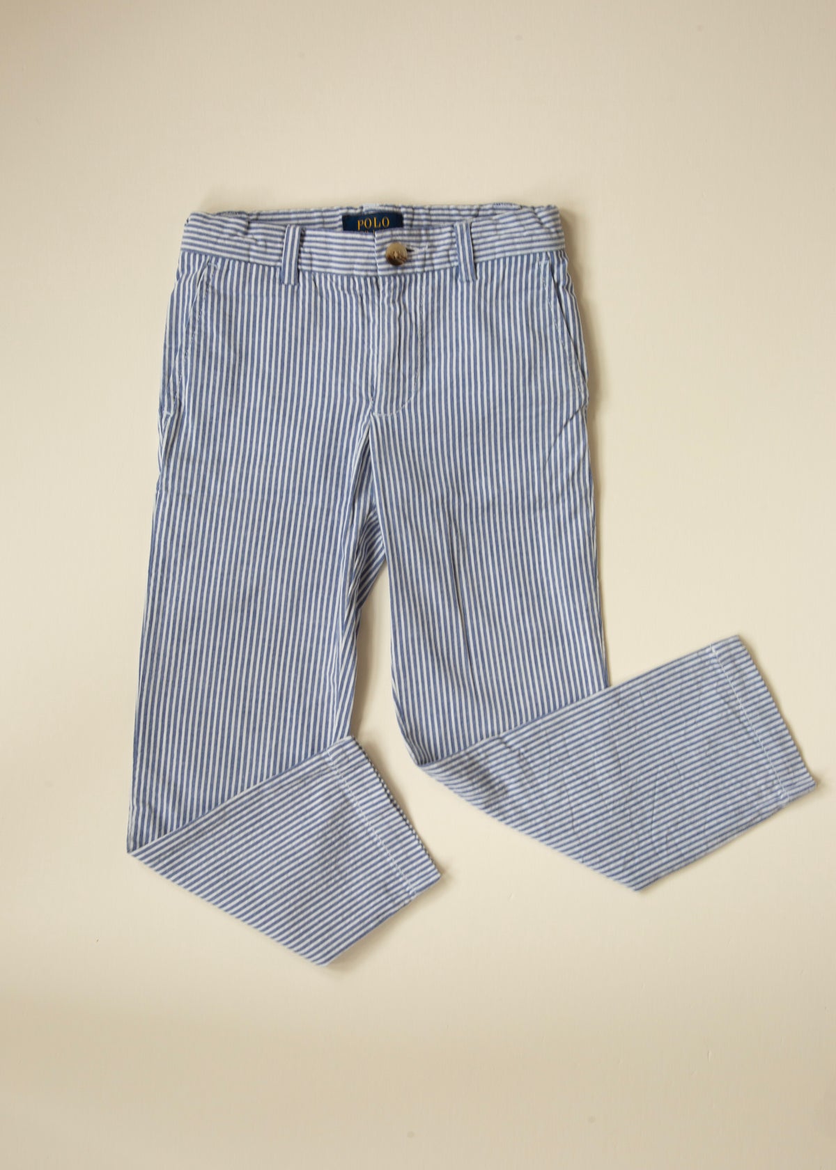 Polo Ralph Lauren Blue Seersucker Stripe Pants-4 ans