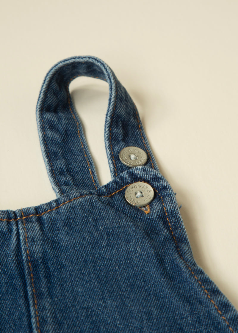 Vintage Levi's Denim Pinafore Dress — 4 Years