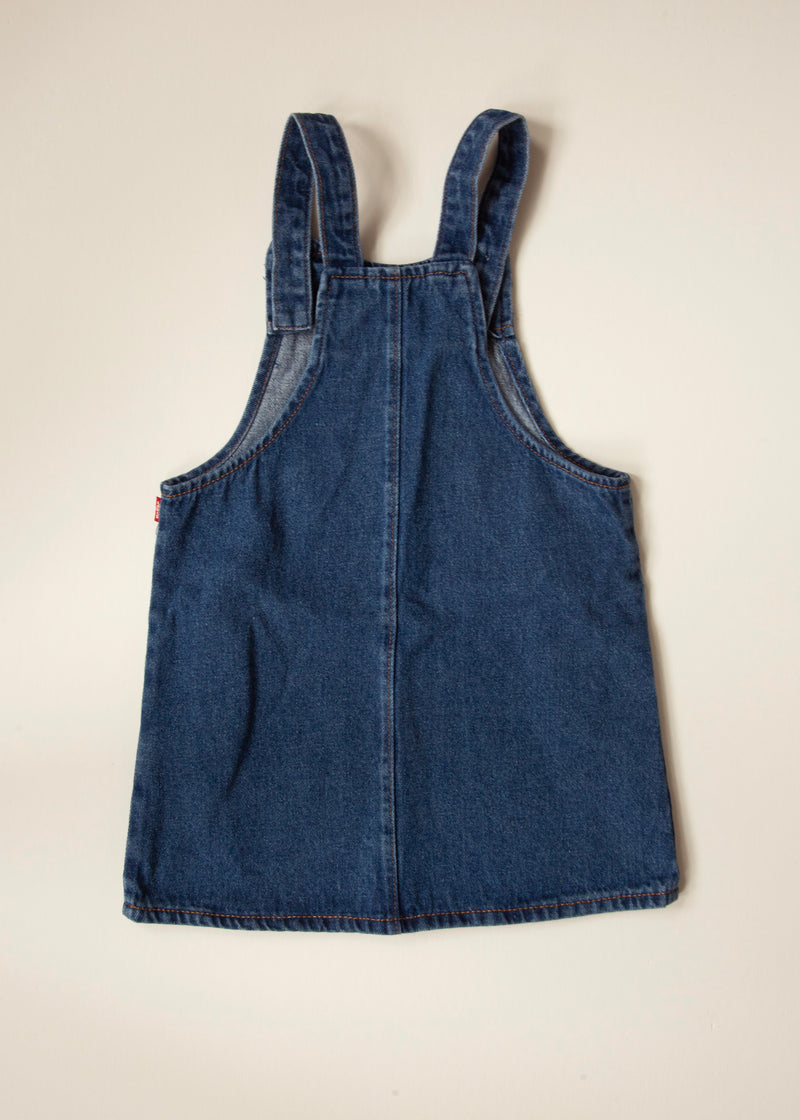 Vintage Levi's Denim Pinafore Dress — 4 Years
