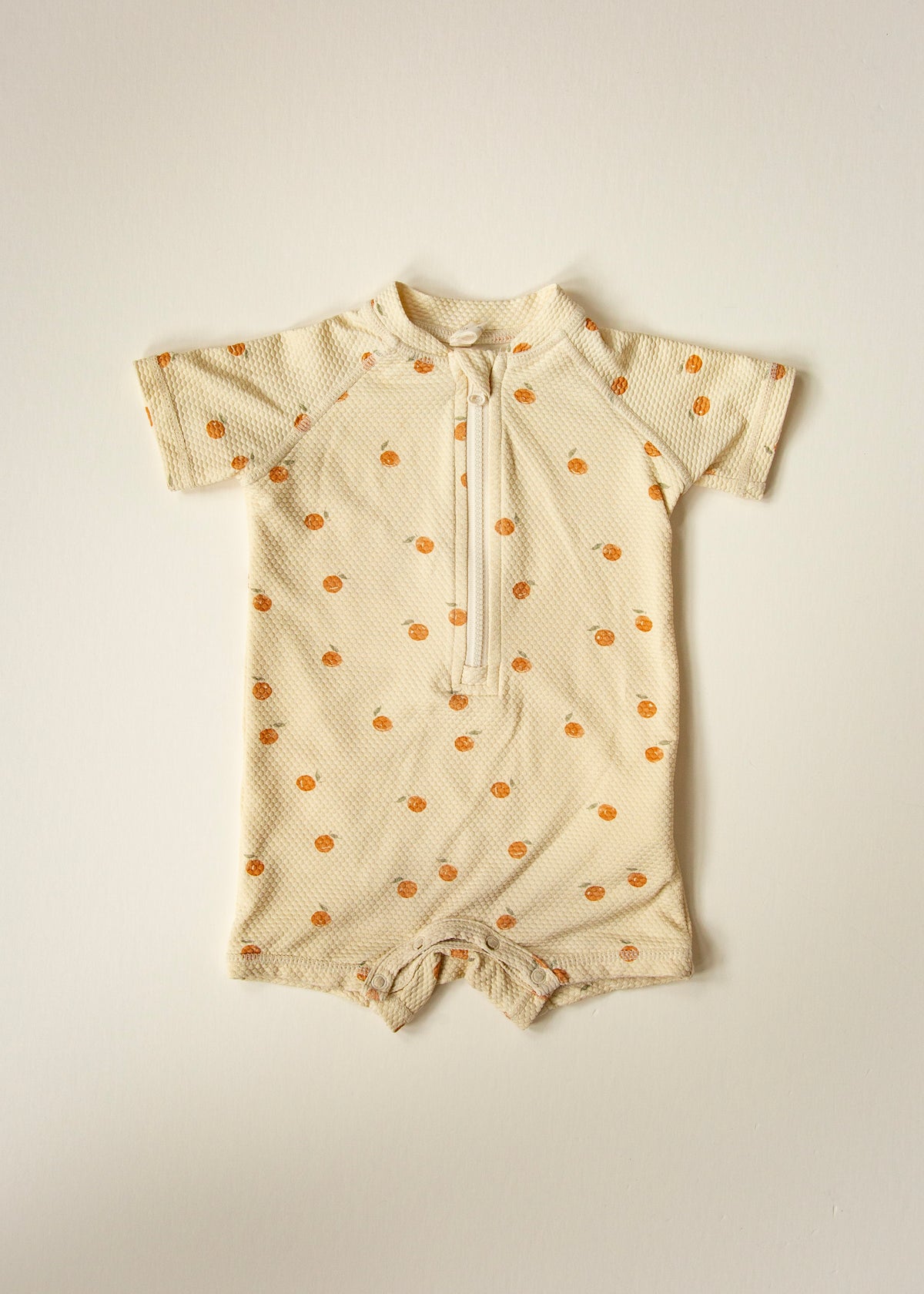 Ryley and Me Orange Print Baby Swimsuit 3M