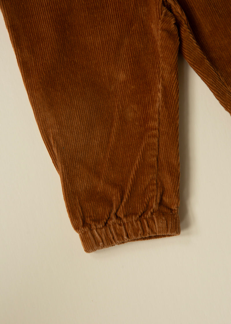 Rust Corduroy Baby Pants — 6–9 Months