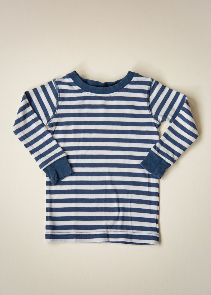 Quinn Organic Striped Long Sleeve Tee 9 to 12M