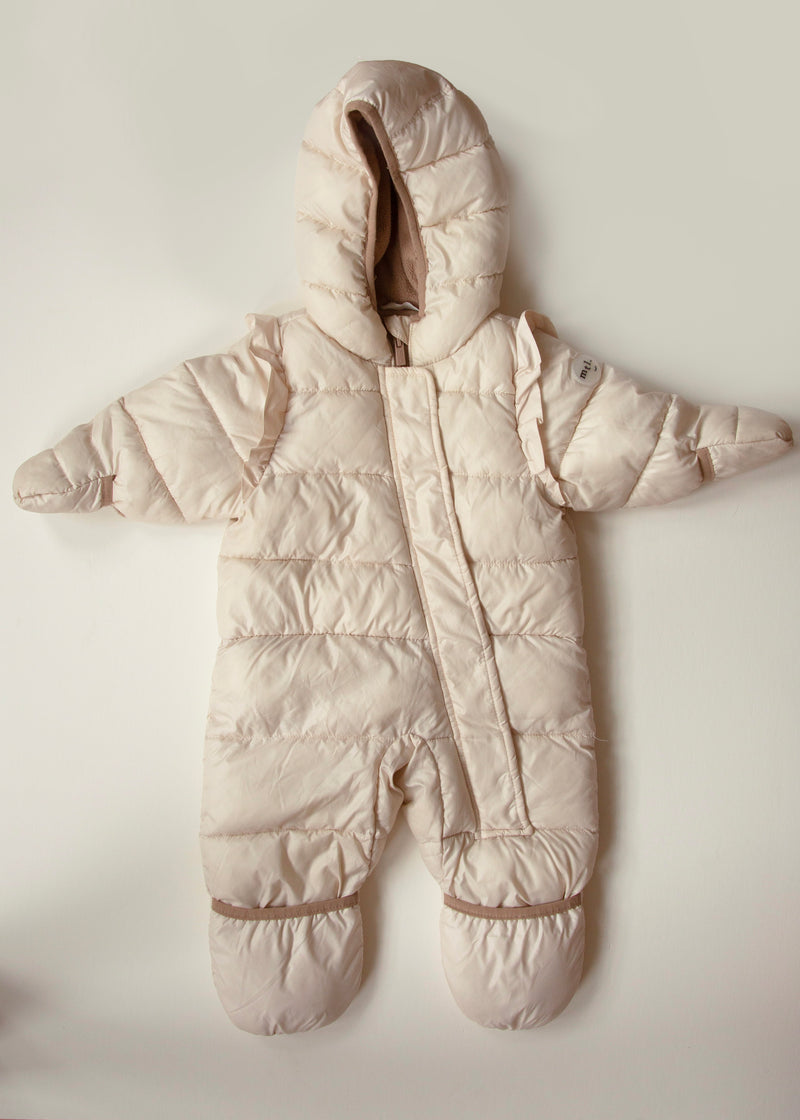 Miles The Label Blush Baby Snowsuit — 9 Months
