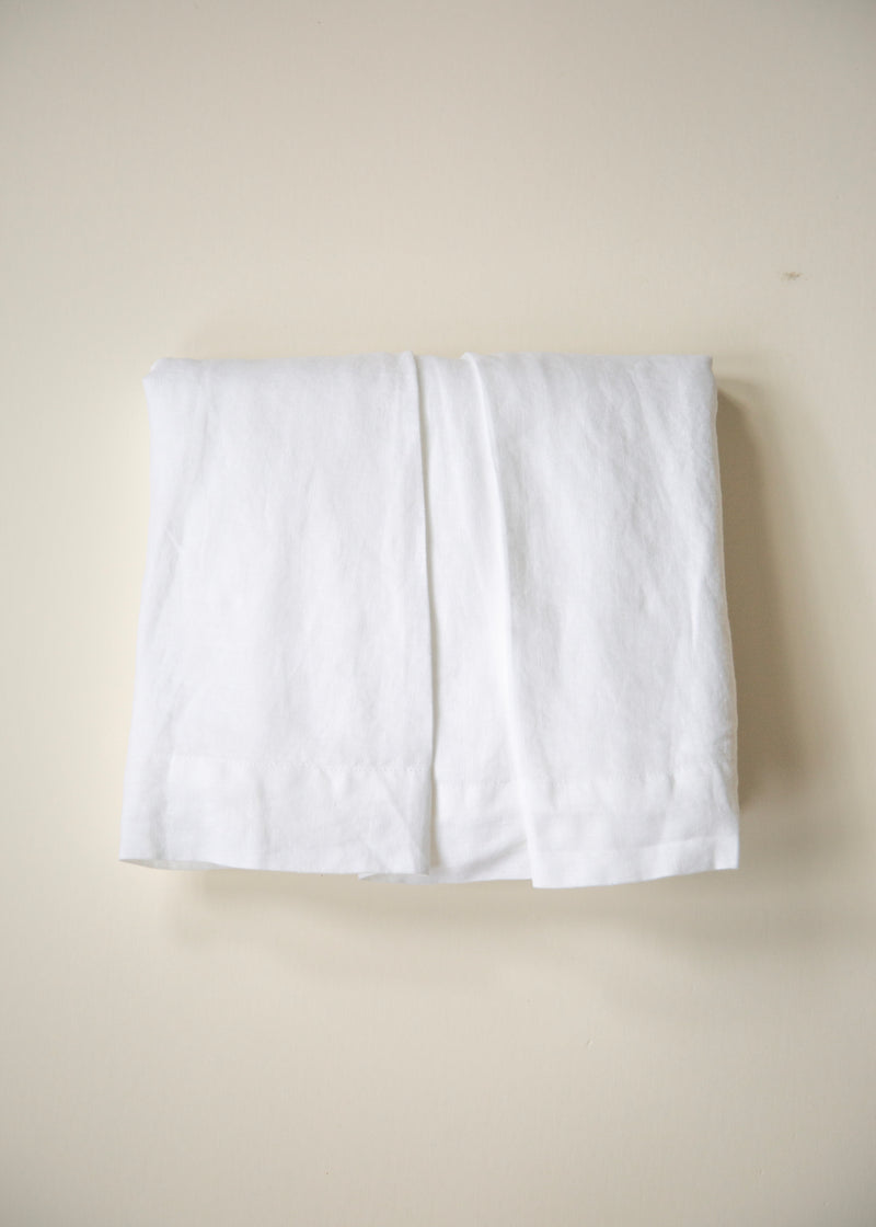 Pottery Barn Baby Linen Crib Skirt