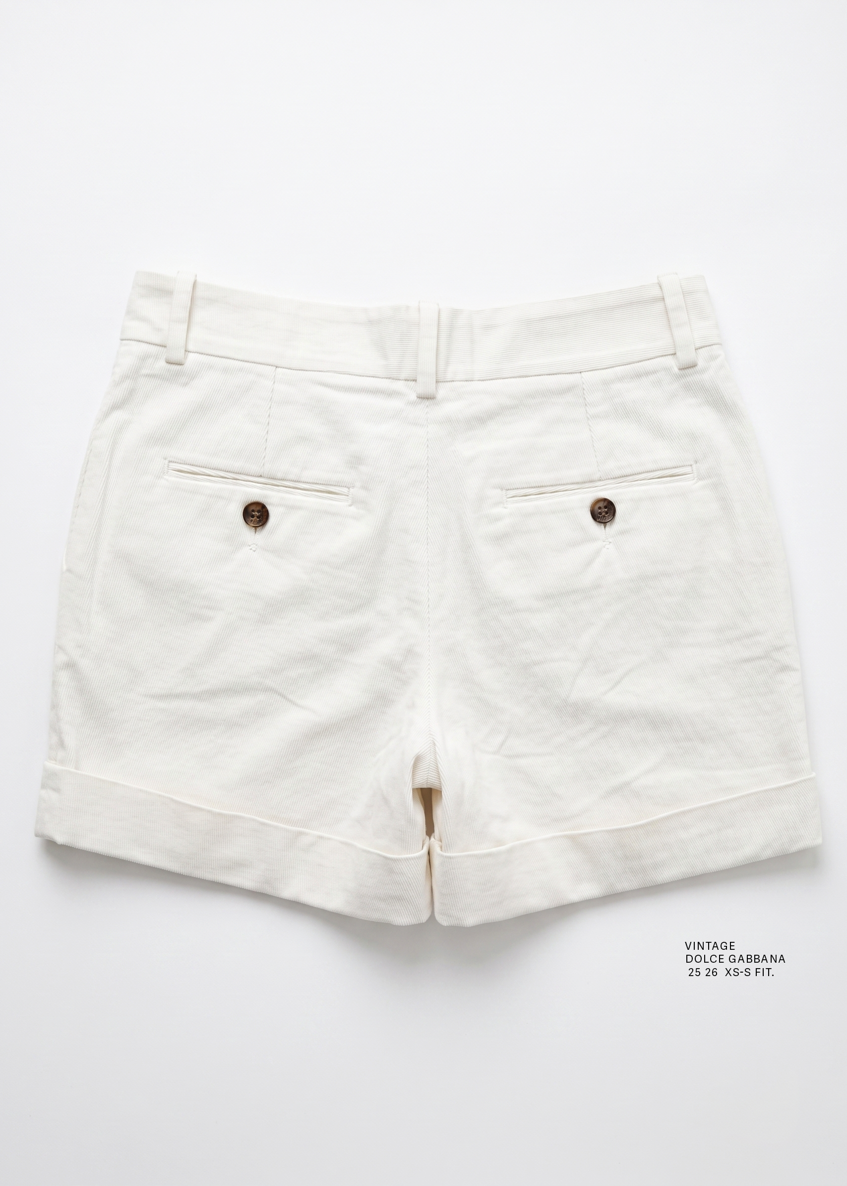 Vintage Dolce & Gabbana Tailored Summer Shorts 25 (2)