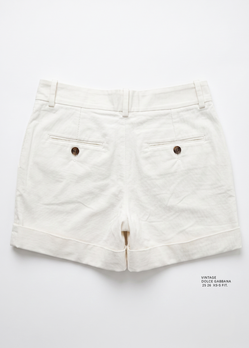 Vintage Dolce & Gabbana Tailored Summer Shorts 25 (2)