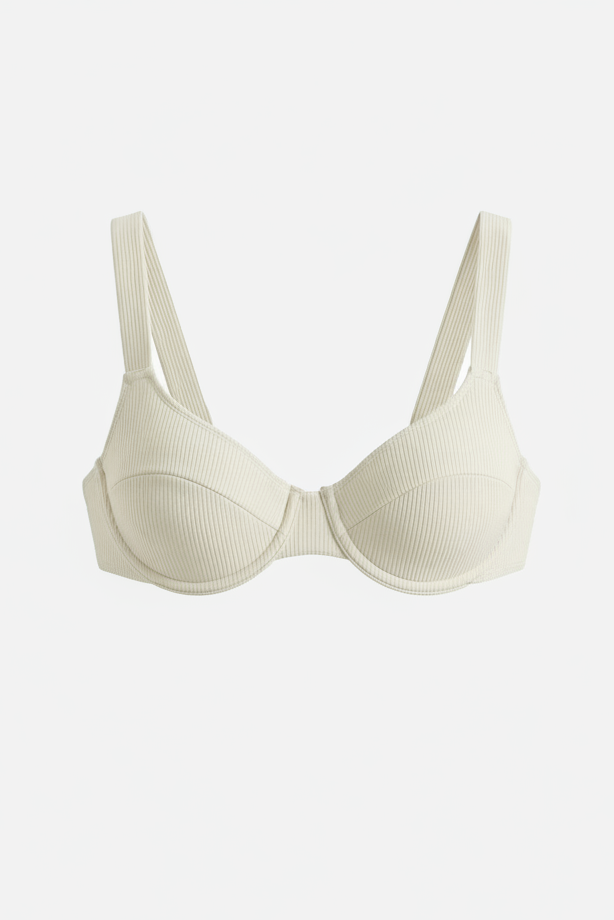 Sofia Bikini Top – Sculpting Support – Cream
