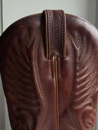 Original photo 1 of vintage Boulet brown leather western boots