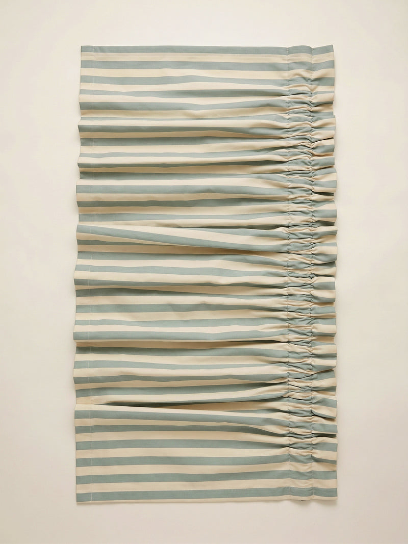 Striped Ruffle Window Valance
