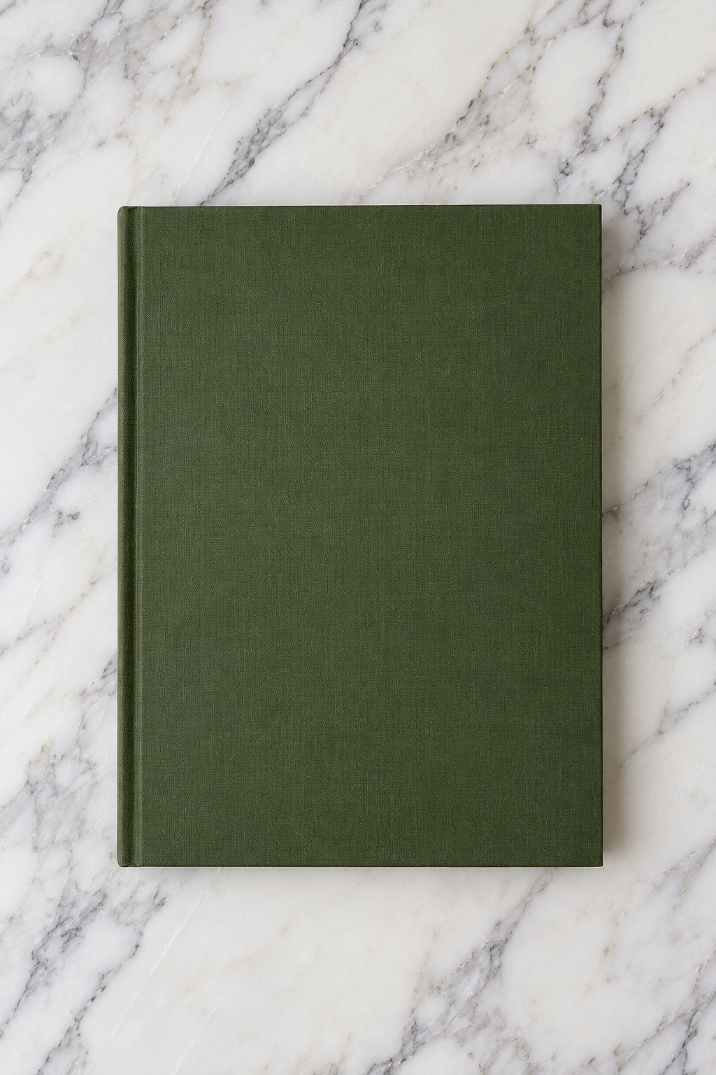 Olive green cloth hardcover of Cézanne book