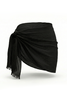 Flowy Wrap Pareo – Black