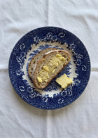 Vintage blue and white countryside plates, detail 3 of 4