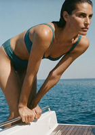 Sofia Bikini Top – Sculpting Support – Teal Azure