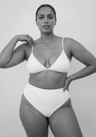 Haut de bikini triangle ajustable à franges