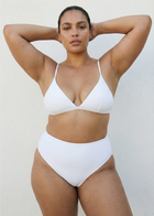 Haut de bikini triangle ajustable à franges