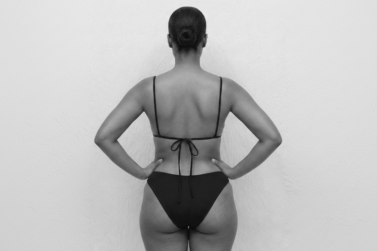 Maillot de bain une pièce Elsa à découpes – Noir