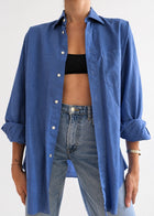 Vintage Nina Ricci Blue Oversized Shirt