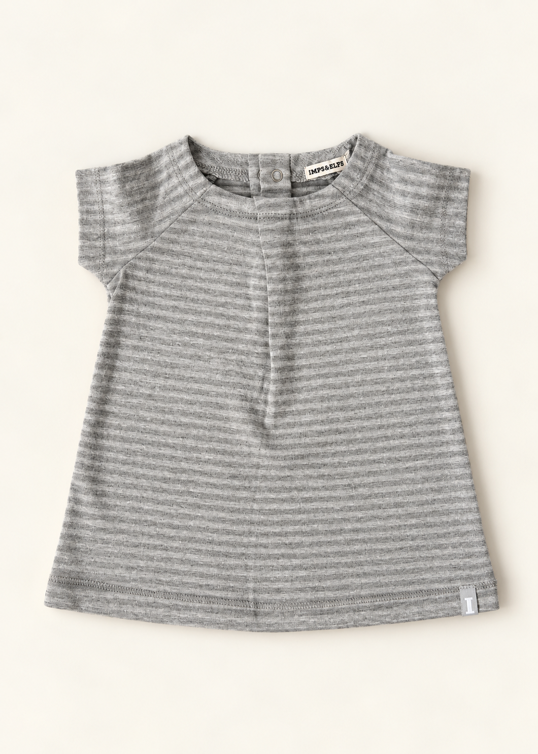 Imps & Elfs Grey Baby Dress — 3 Months