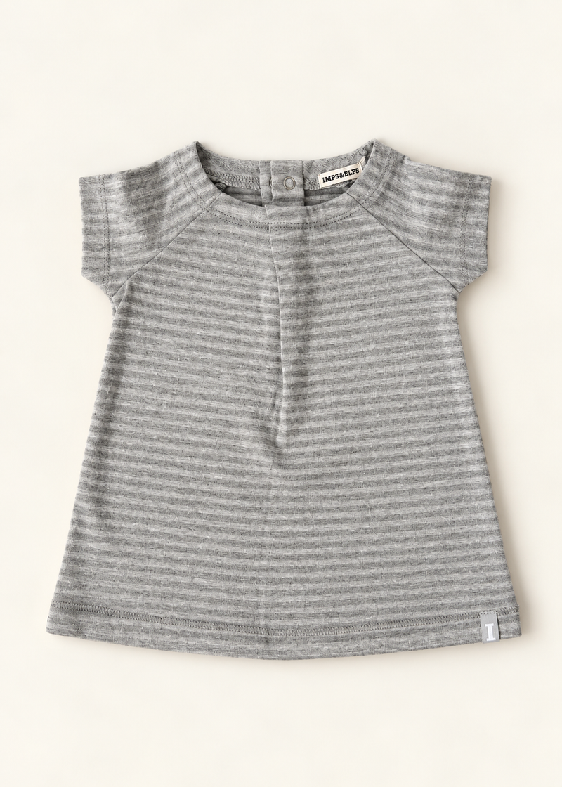 Imps & Elfs Grey Baby Dress — 3 Months