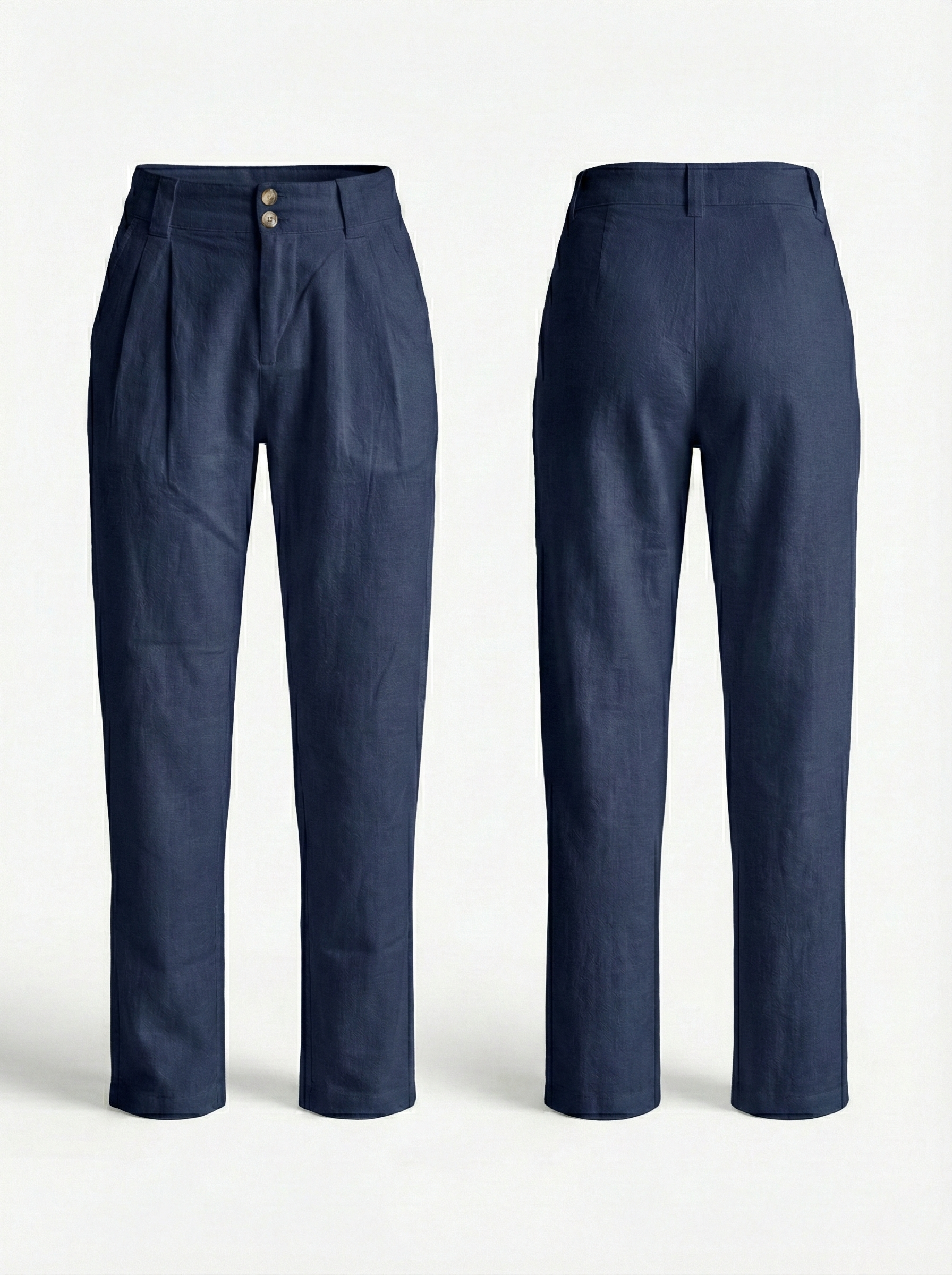 Cotton Linen Pants – Fitted
