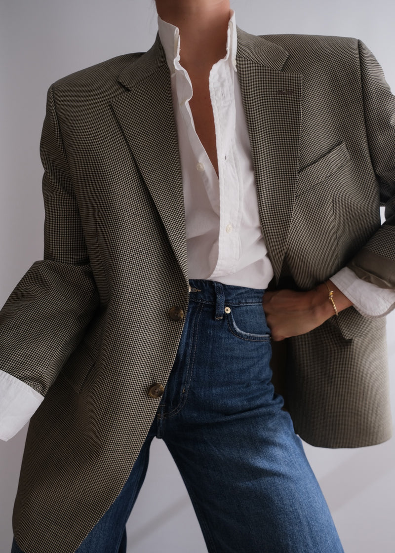 Original view 1 of vintage Lauren by Ralph Lauren check blazer