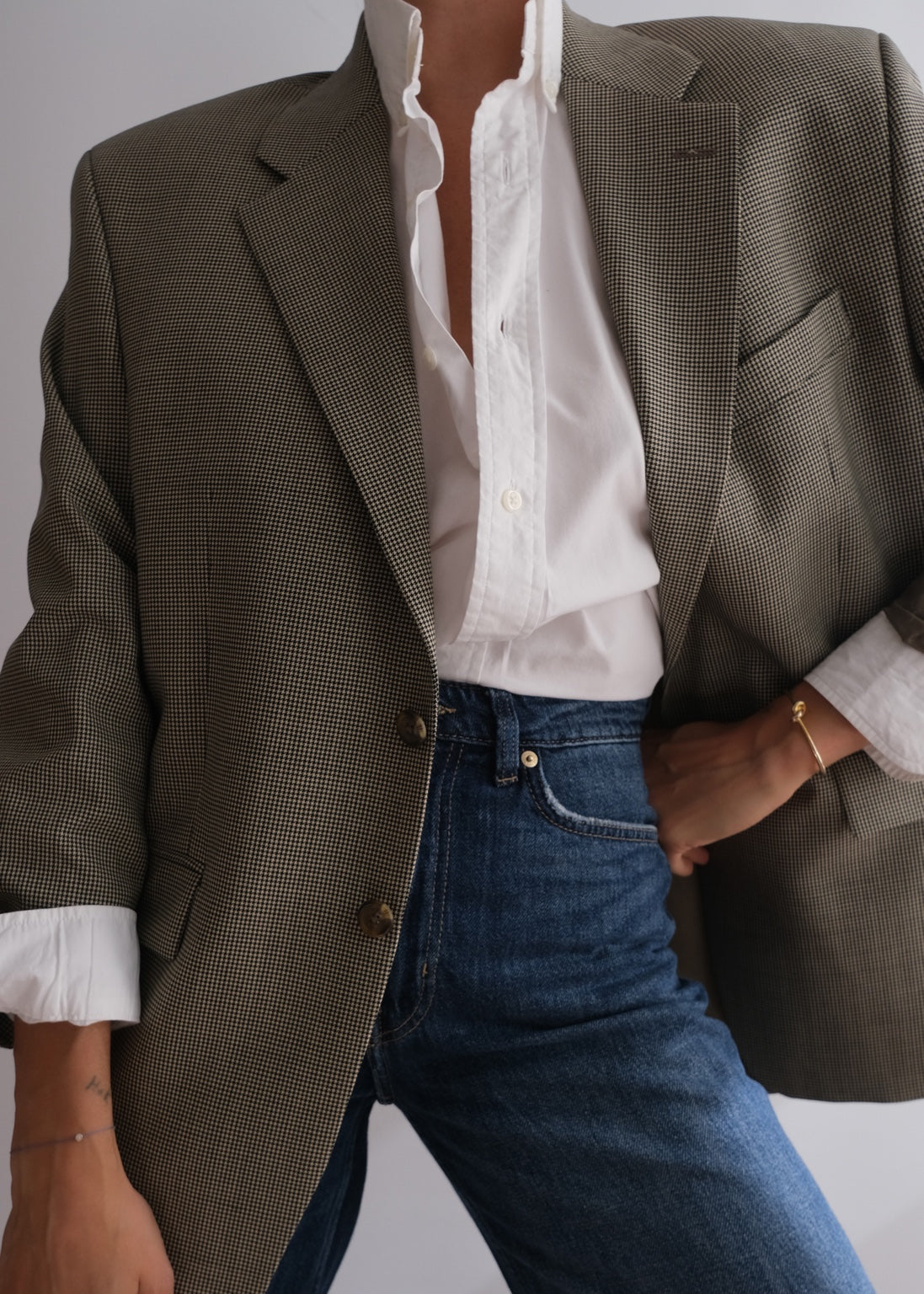 Original view 2 of vintage Lauren by Ralph Lauren check blazer