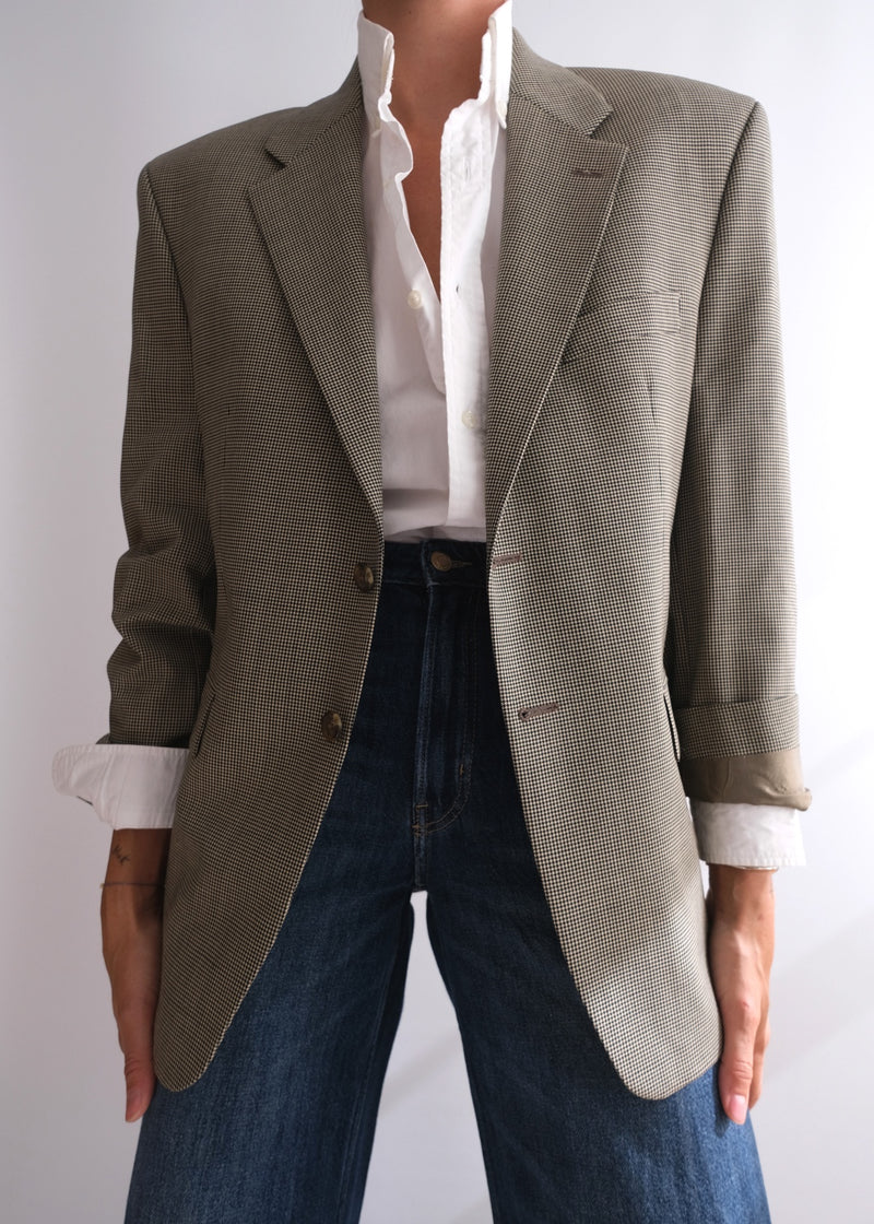 Original view 4 of vintage Lauren by Ralph Lauren check blazer