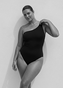 Body/maillot de bain Leonie en lycra - Noir