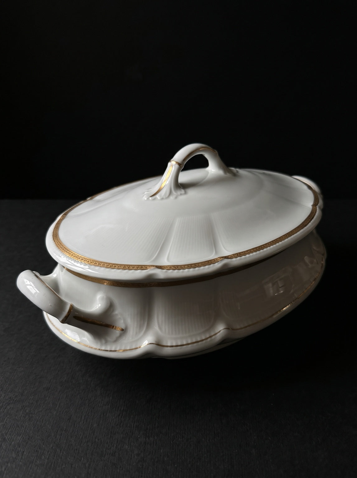 French Limoges covered serving dish
