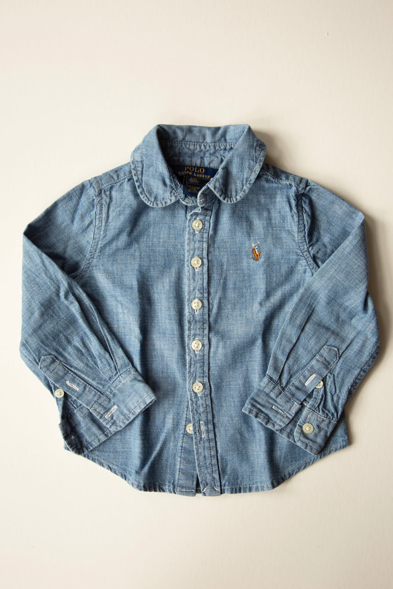 Vintage RL Denim Shirt — 18–24 Months
